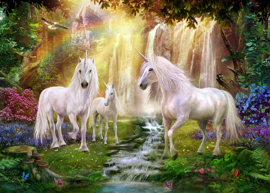 Rompecabezas Premium Edition 300 Piezas La Cascada de los Unicornios