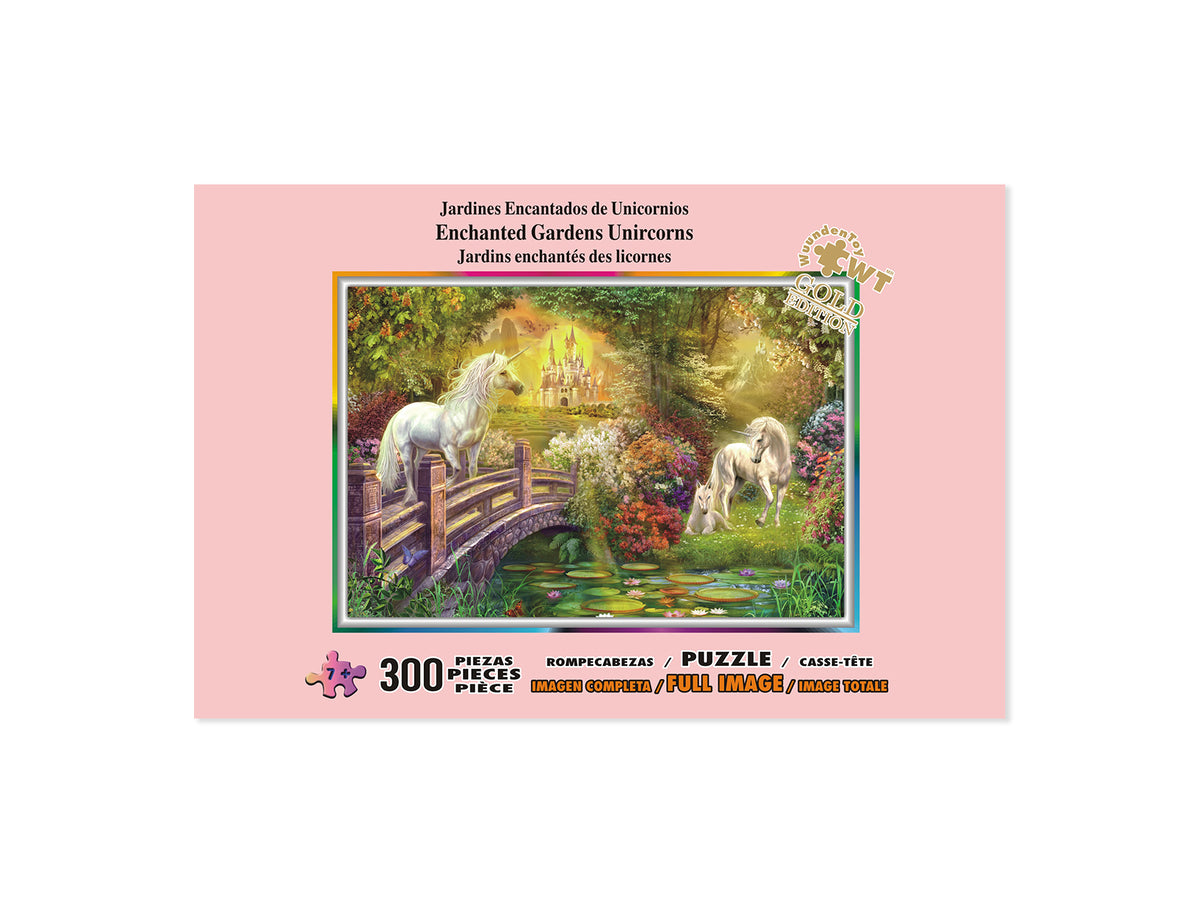 Rompecabezas Premium Edition 300 Piezas  Jardines Encantados de los Unicornios