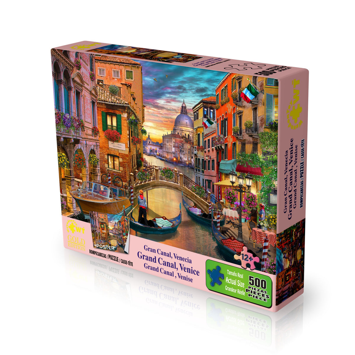 Rompecabezas Gold Edition Gran Canal, Venecia 500 piezas