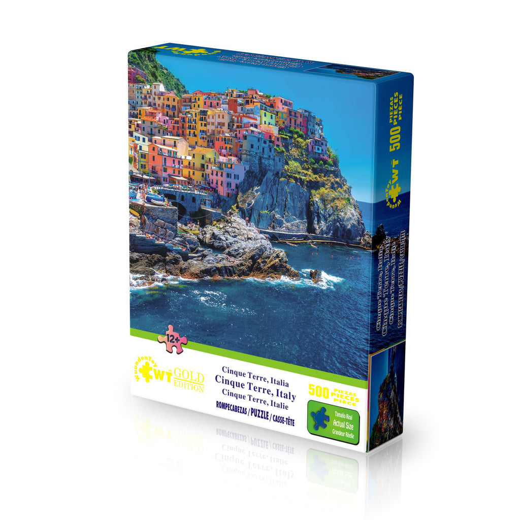 Rompecabezas Gold Edition 500 Piezas  Canal Grande, Cinque Terre, Italia
