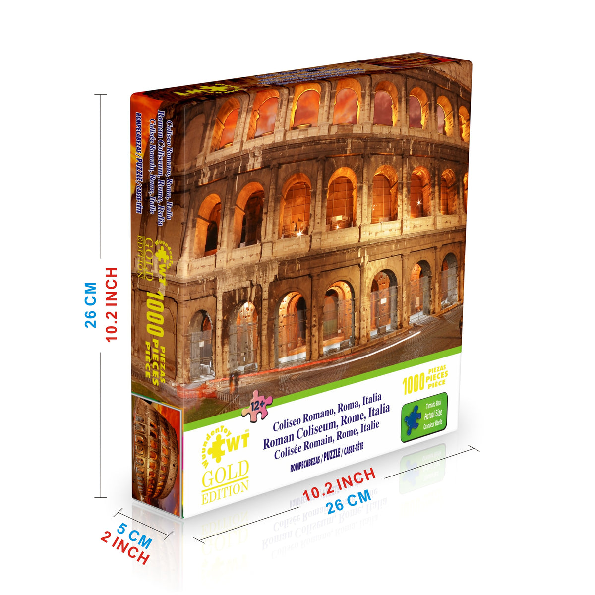 Rompecabezas Gold Edition 1000 Piezas  , Coliceo Romano, Roma Italia