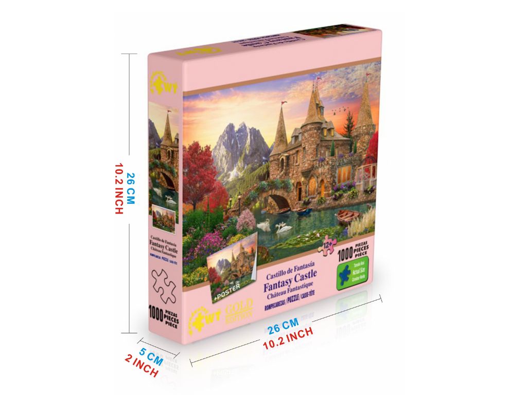 Rompecabezas Gold Edition Castillo de Fantasía 1000 piezas