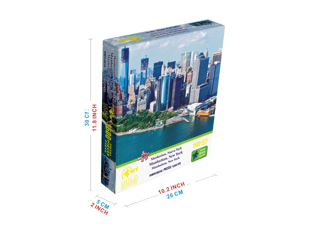 Rompecabezas Gold Edition Manhattan, Nueva York 1500 piezas
