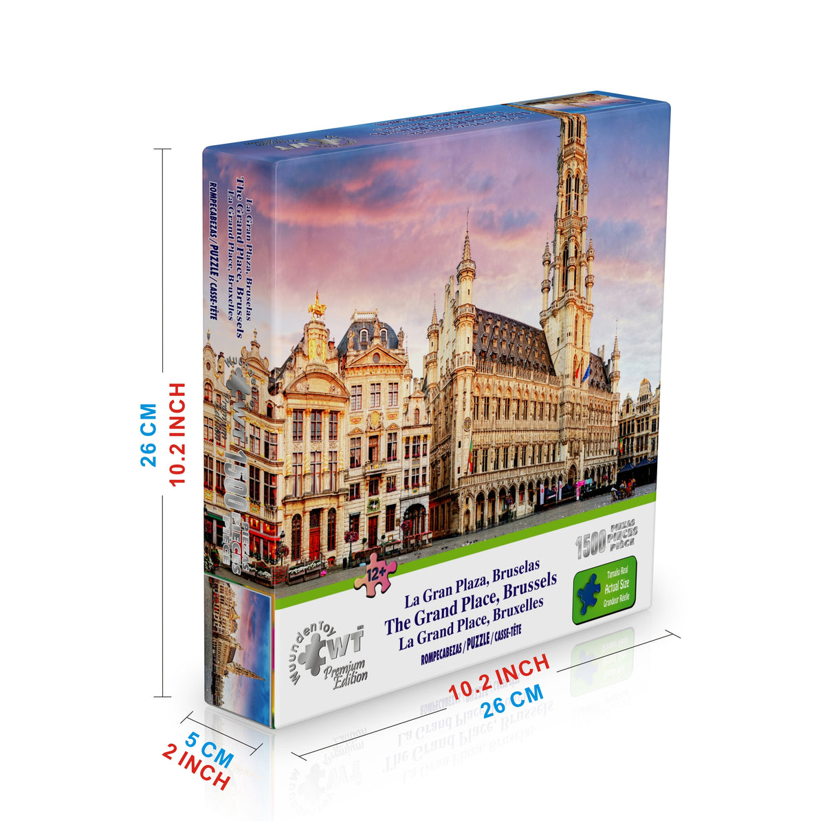 Rompecabezas Premium Edition 1500 Piezas La Gran Plaza, Bruselas