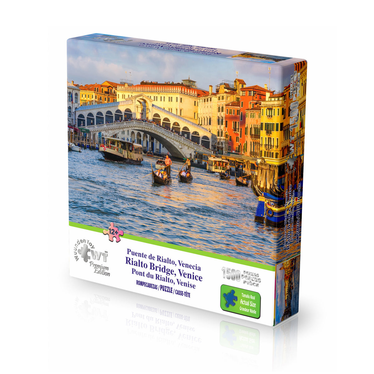 Rompecabezas Premium Edition 1500 Piezas Puente de Rialto, Venecia