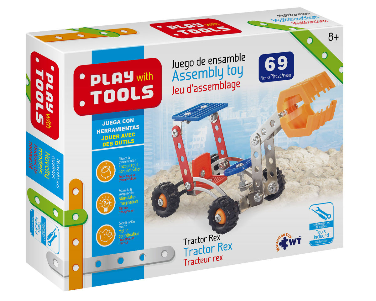 Play With Tools Juego de Construcción Modelo:  Chico Tractor Rex