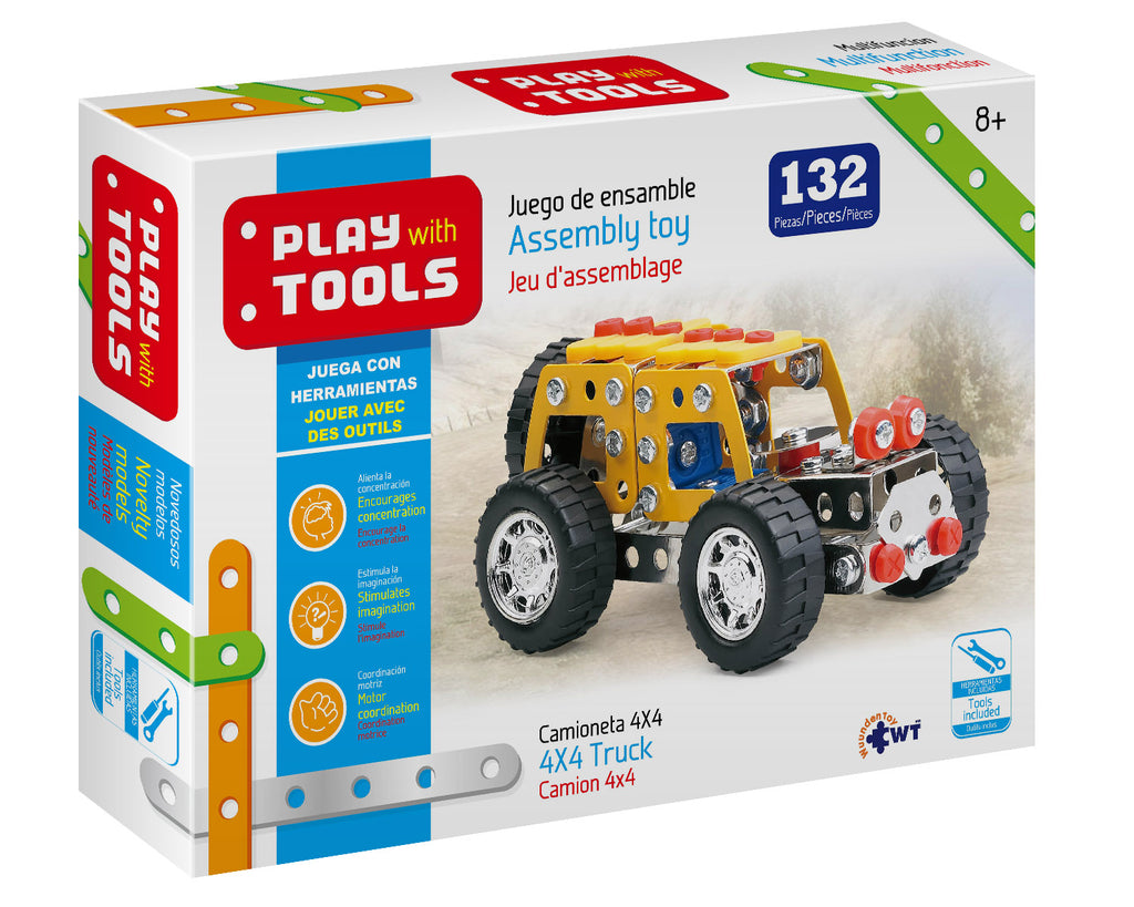 Play With Tools Juego de Construcción Modelo: Camioneta 4x4 Herramientas Incluidas. Juego de Armar, con instructivo. De 12 años en adelante.