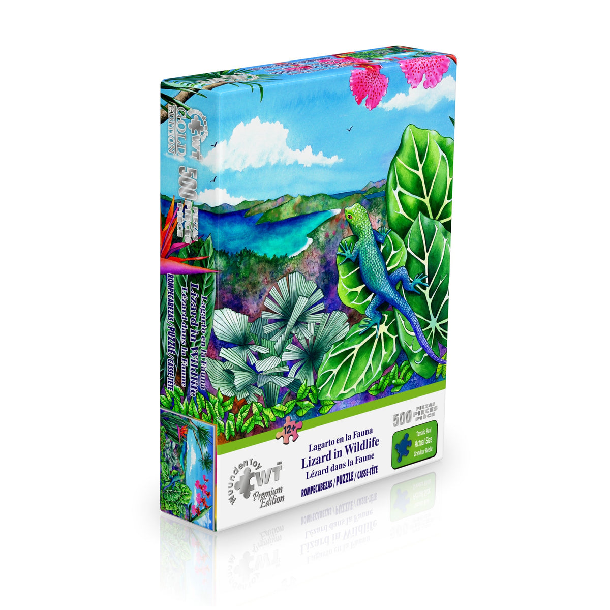 Rompecabezas Premium Edition 500 Piezas  Lagarto en la Fauna