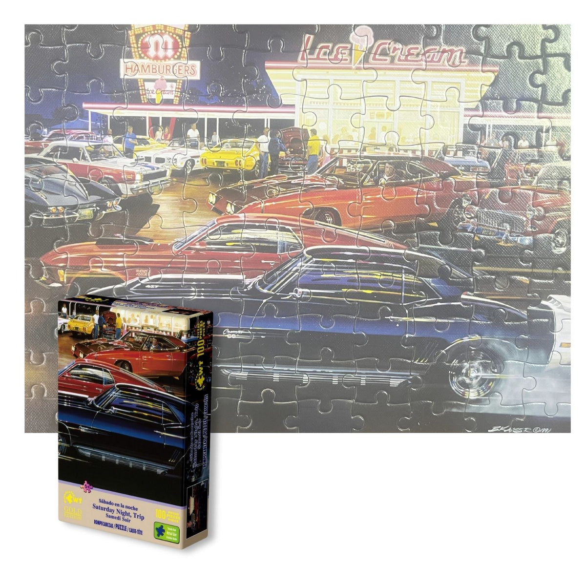 Rompecabezas Gold Edition 100 Piezas  Saturday Night, Trip