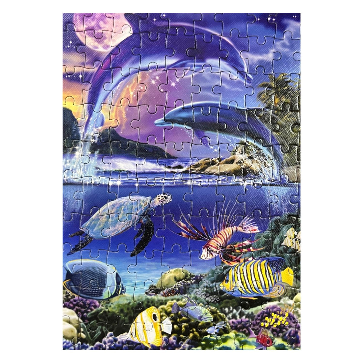 Rompecabezas Gold Edition 100 Piezas Dolphins in the Reef